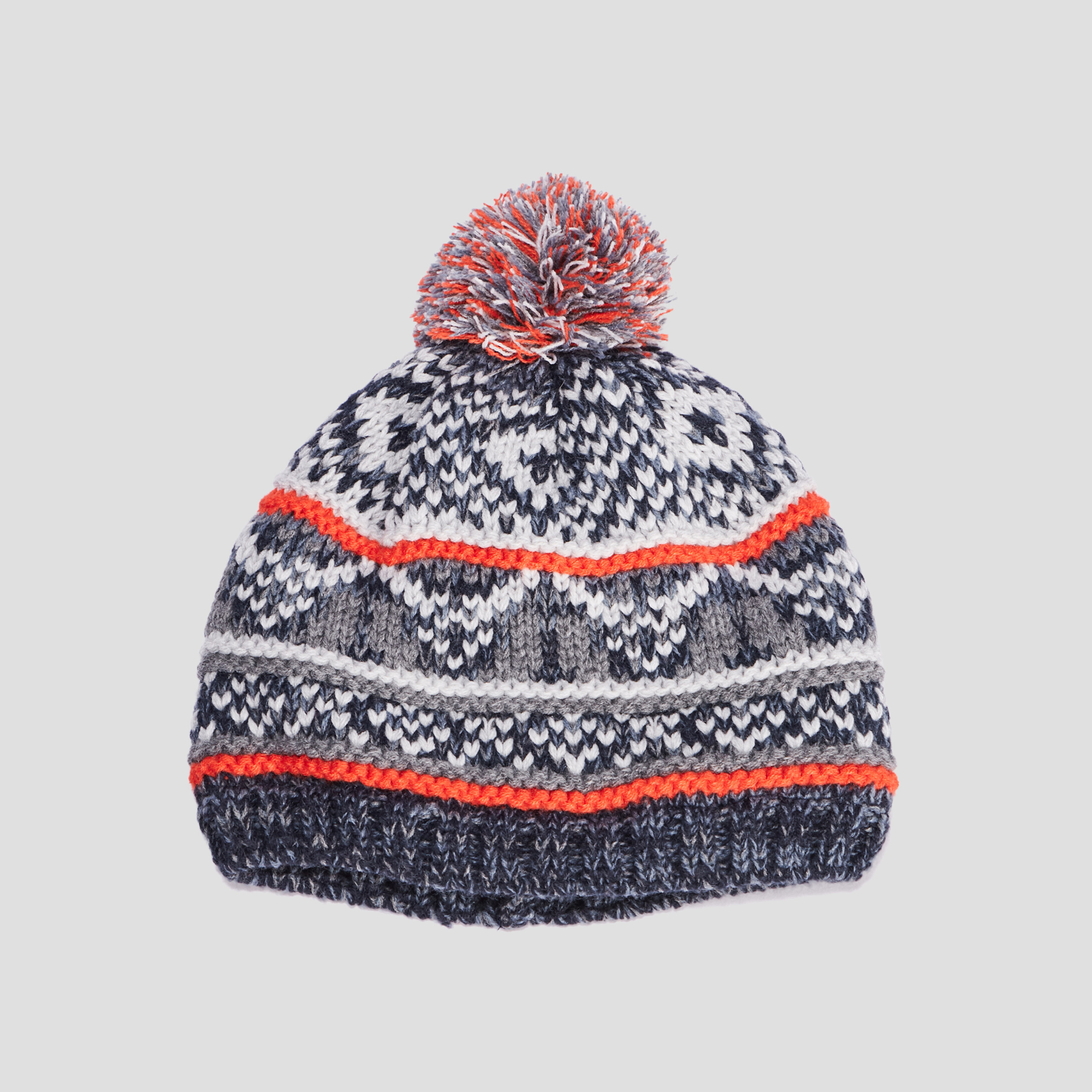 Bonnet à pompon bleu foncé garçon | La Halle