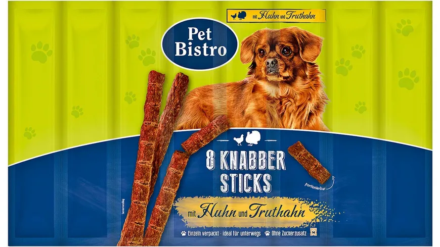Pet Bistro Hundesnack Knabbersticks mit Huhn und Truthahn