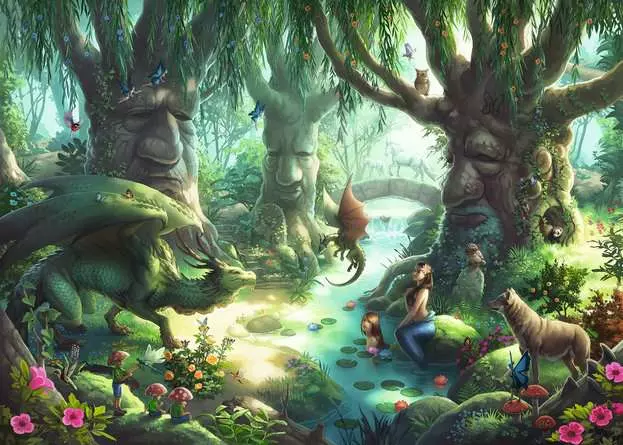 Kinderpuzzle ab 9 Jahren - EXIT Puzzle Kids Der magische Wald - 368 Teile
