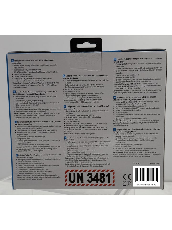 Livington Handstaubsauger PocketVac in Schwarz günstig kaufen onesize