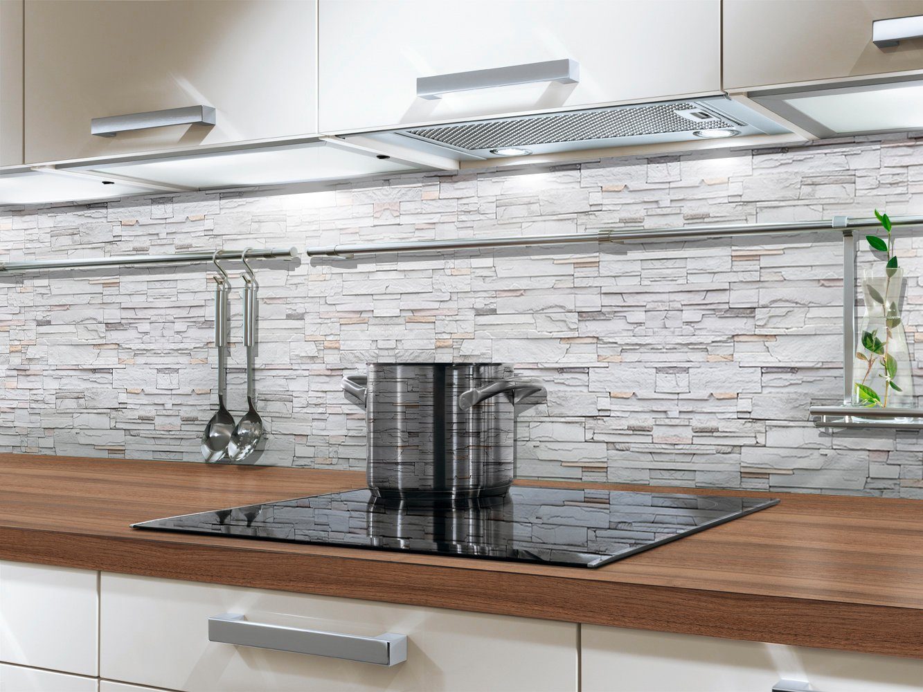 Rodnik Küchenrückwand Natursteinverblender, Kunststoff Platte Monolith in PREMIUM Qualität, seidenmatte Oberfläche