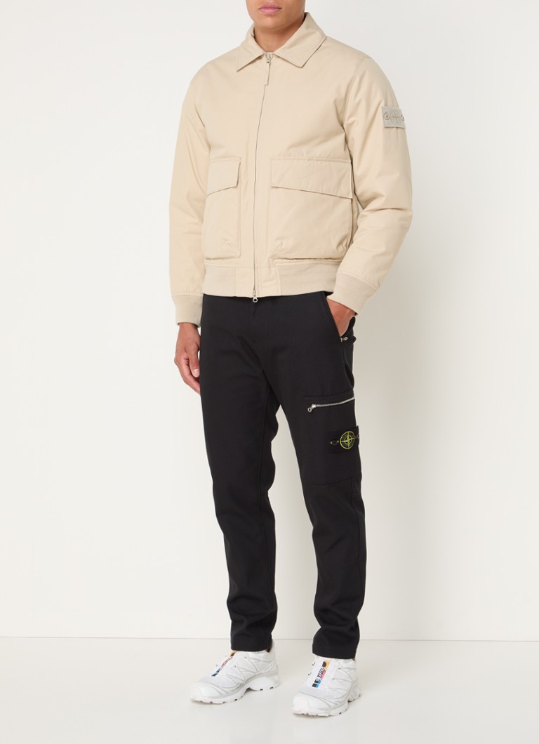 Τζάκετ Stone Island 420F1 με επένδυση, τσέπες με βαλβίδα και λογότυπο