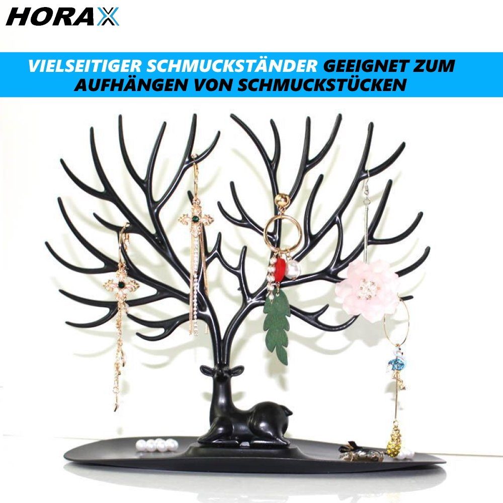 MAVURA Schmuckständer HORAX Schmuckständer Schmuckhalter Kettenständer Hirsch, Geweih Baum Schmuckbaum