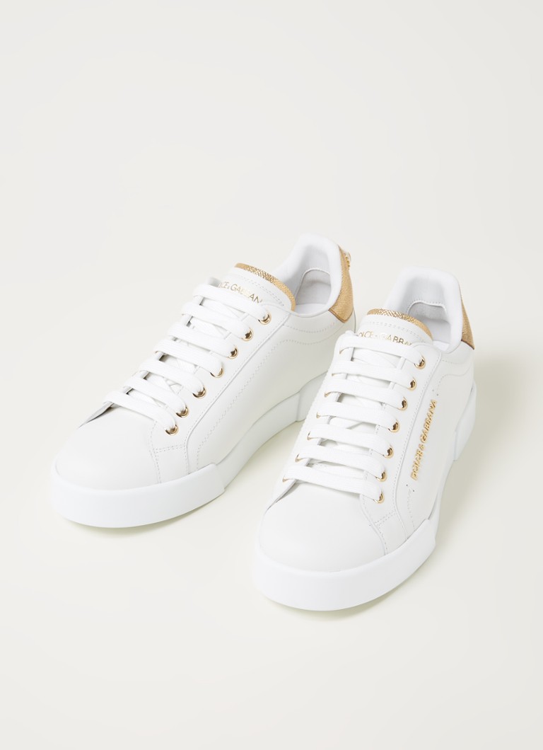 Baskets Dolce & Gabbana Portofino en cuir de veau avec détails métalliques