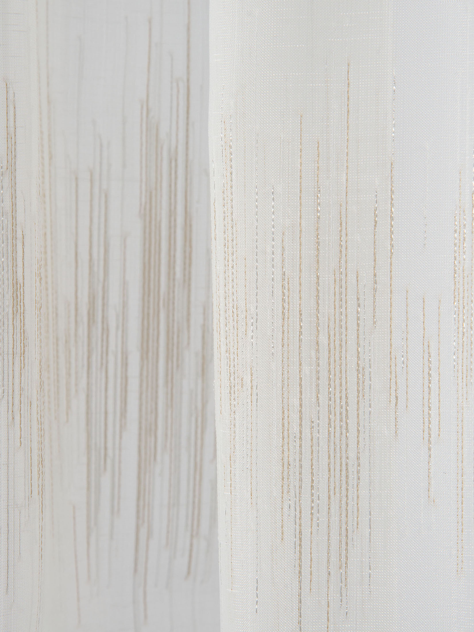 Ella Vorhang mit Gardinenband, Beige