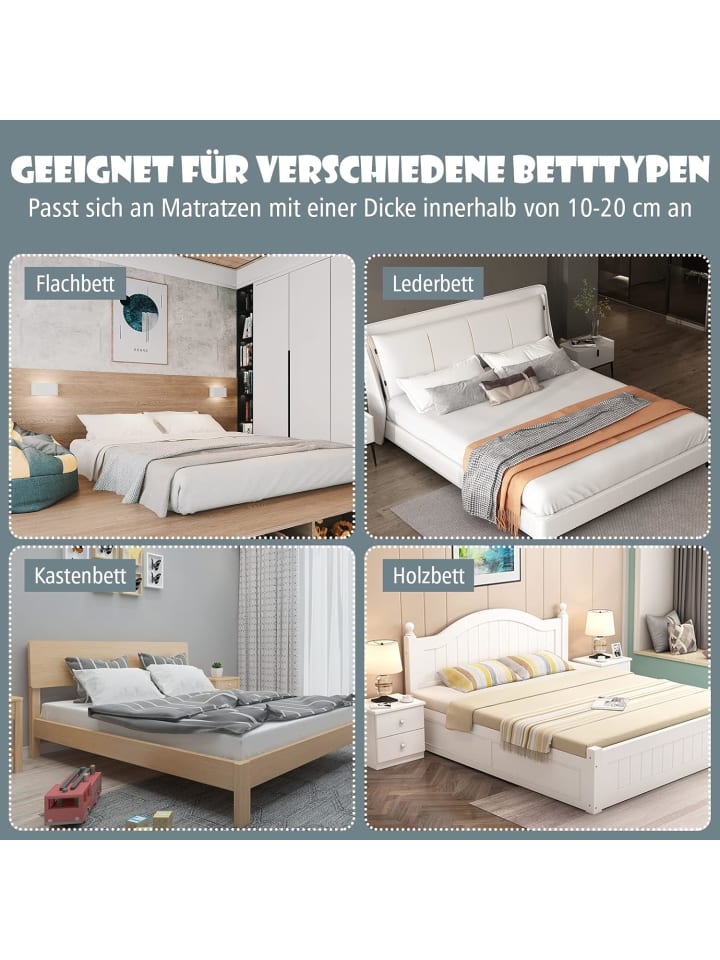 COSTWAY Bettgitter in Weiß günstig kaufen 150 x 45 cm
