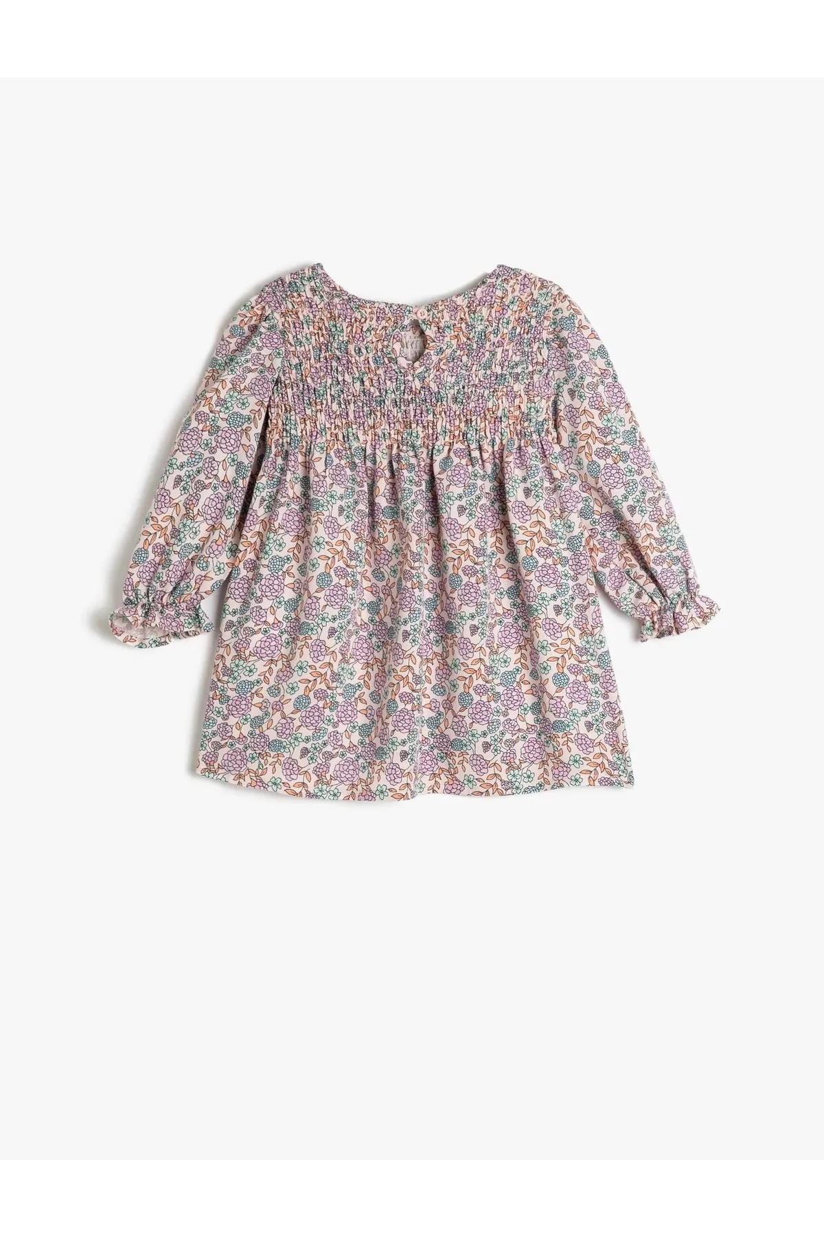 Koton  3smg80051aw Mädchenkleid rosa gemustert