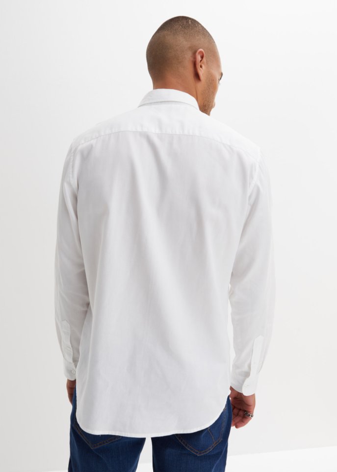 Essential Oxford-Langarmhemd