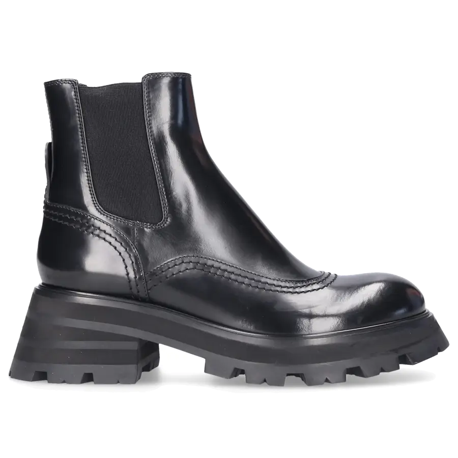 Alexander McQueen - Chelsea Boots WANDER Kalbsleder - schwarz
