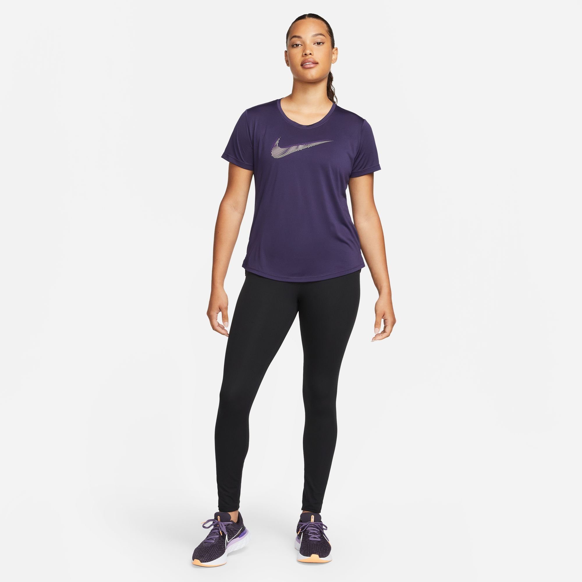 Nike Laufshirt DRI-FIT SWOOSH WOMEN'S SHORT-SLEEVE RUNNING TOP