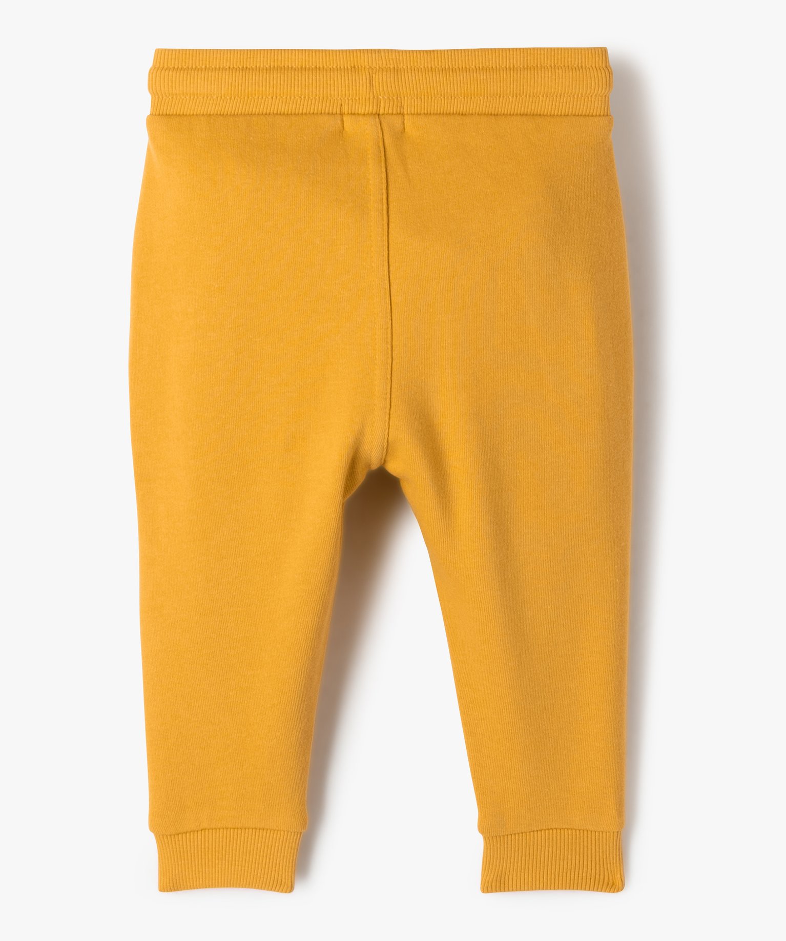 Pantalon bébé Garçon en maille avec ceinture bord-cte jaune | GEMO