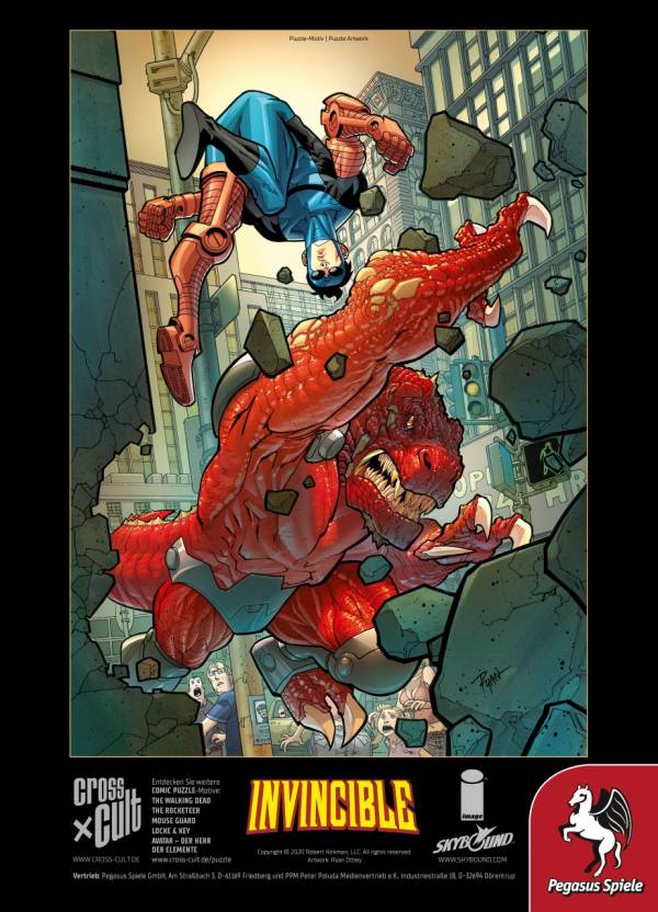 Puzzle: Invincible (Invincible vs. Dinosaurus), 1.000 Teile
