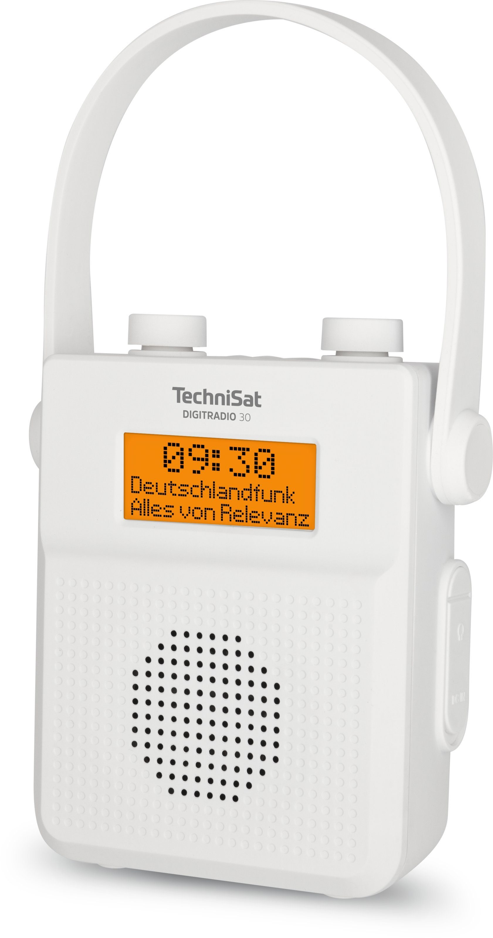 TechniSat DIGITRADIO 30 Duschradio Digitalradio (DAB) (Digitalradio (DAB), UKW-Radio mit RDS, 2,00 W, wasserdicht, tragbar, Bluetooth-Audiostreaming)