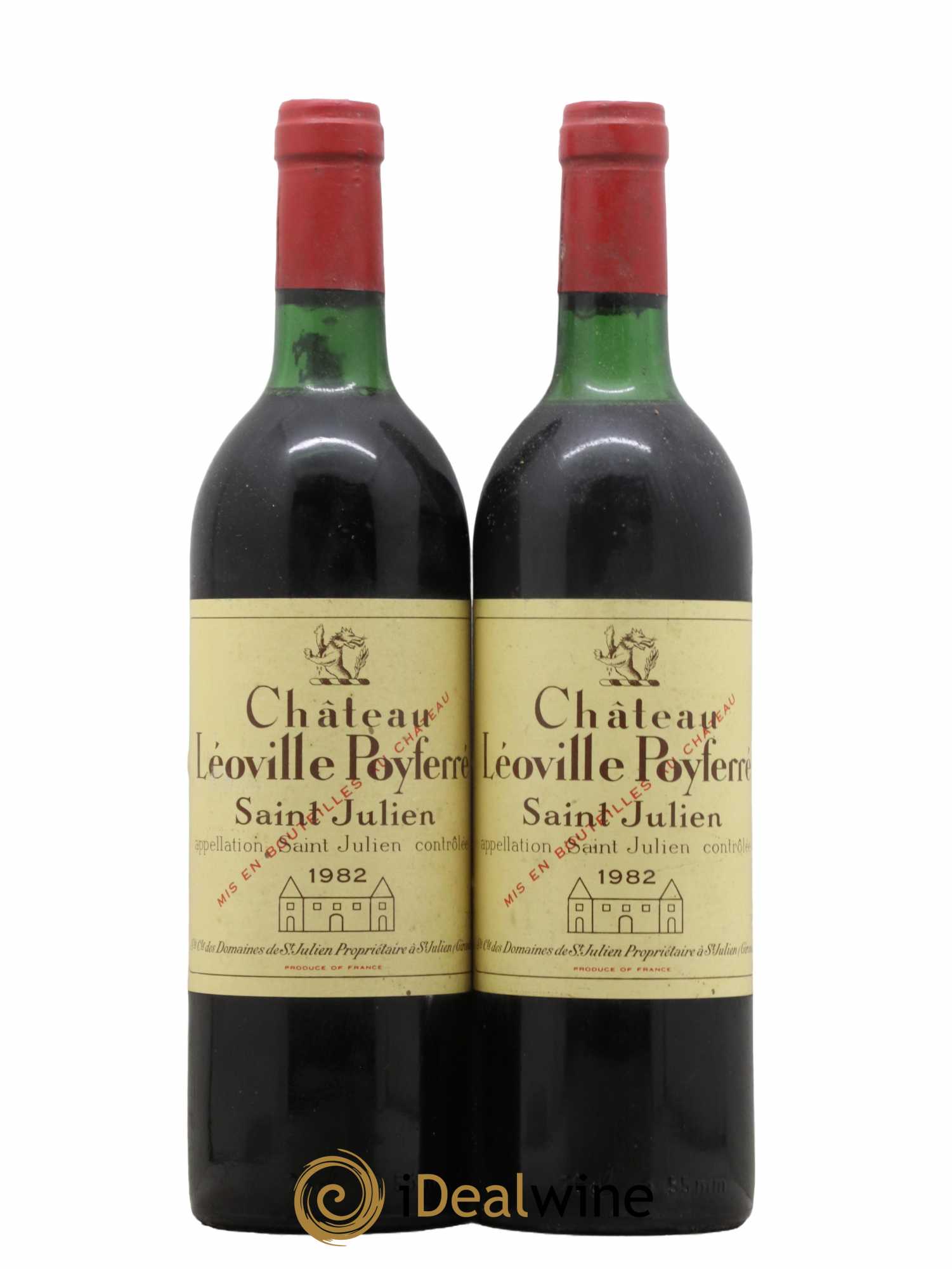 Château Léoville Poyferré 2ème Grand Cru Classé  1982 - Lot de 2 Bouteilles