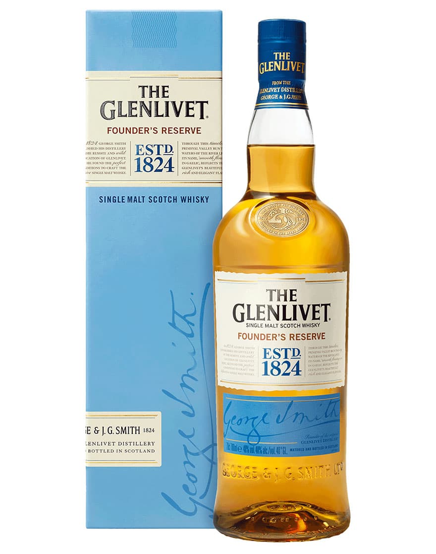 Single Malt Scotch Whisky Founder's Reserve The Glenlivet 0,7 ℓ, En Étui