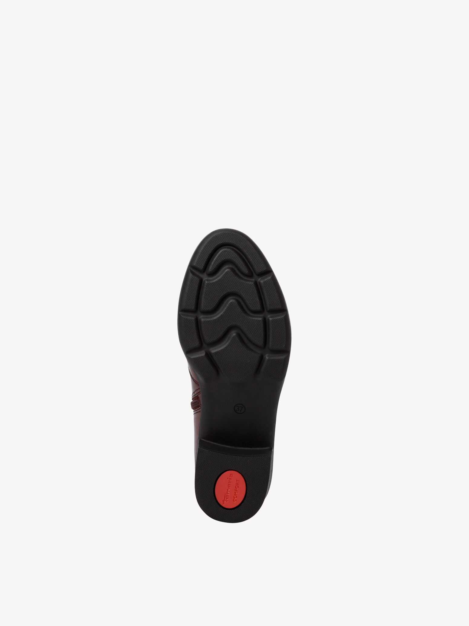 Bottine en cuir - rouge