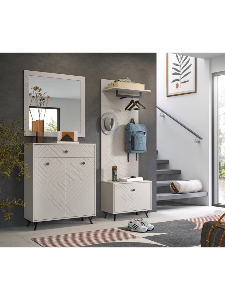 ebuy24 Garderobenmöbel Notes Beige 195 x 35 cm günstig kaufen onesize