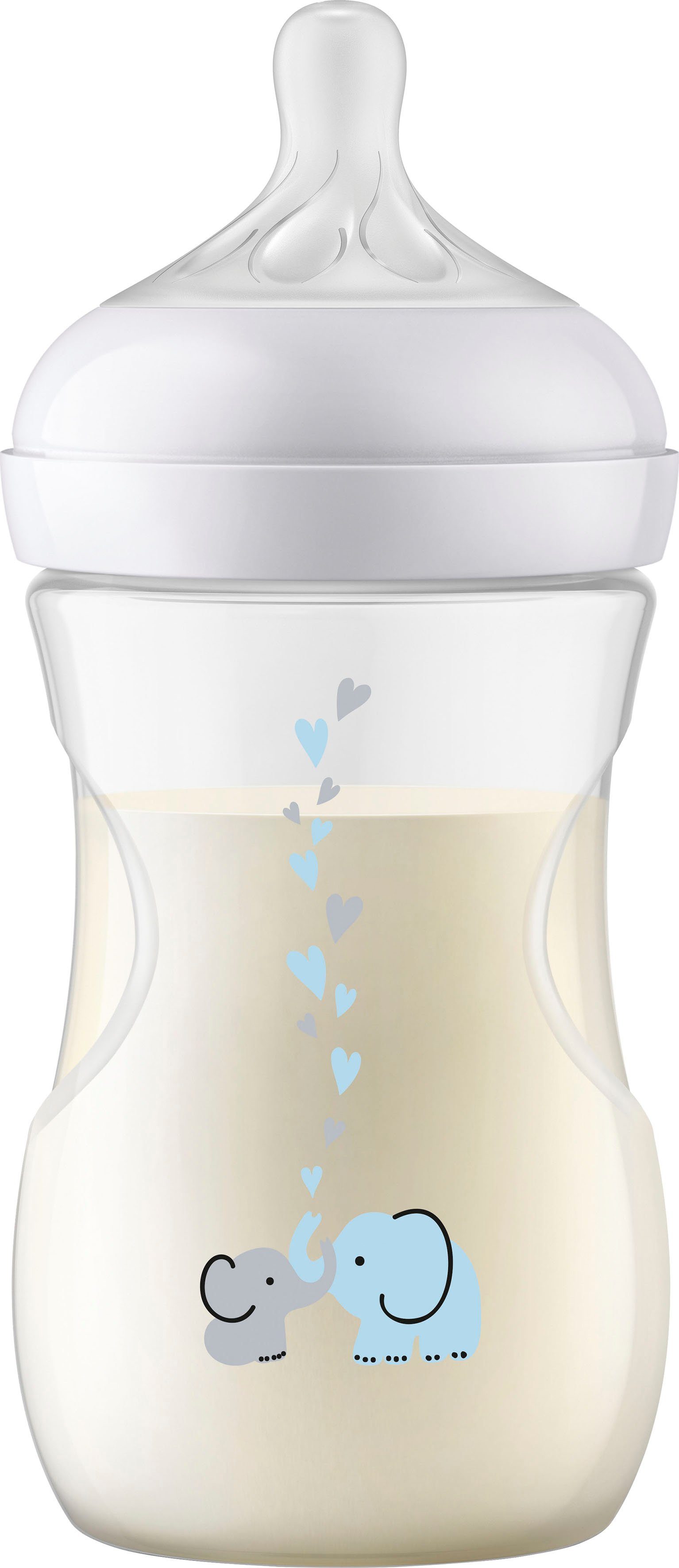 Philips AVENT Babyflasche Natural Response SCY673/81, mit dem AirFree Ventil, 260ml, ab dem 1. Monat