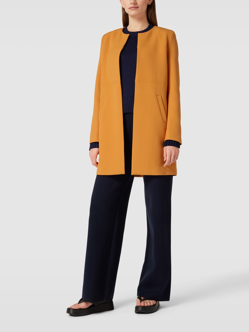 Longblazer mit Hakenverschluss in orange