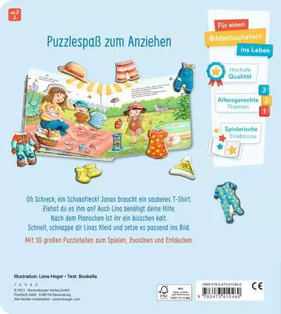 Mein großes Puzzle-Spielbuch: Das ziehen wir an