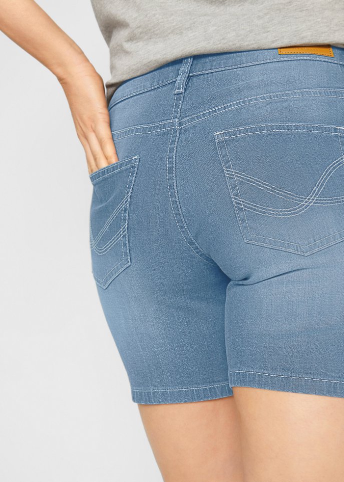Stretch-Jeans-Shorts, 2er Pack