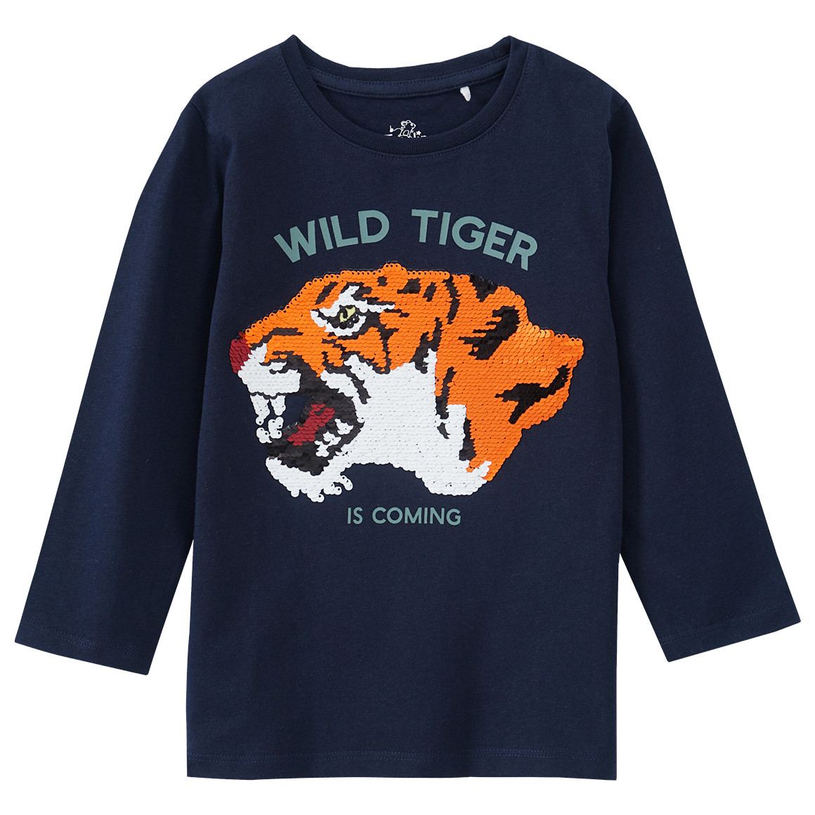 Jungen Langarmshirt mit Wendepailletten