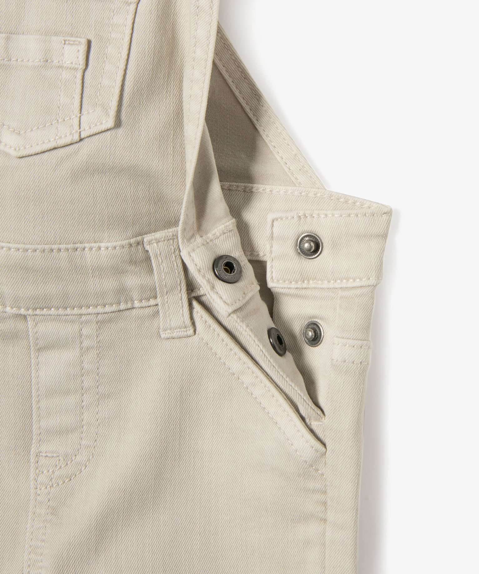 Salopette bébé Garçon en coton stretch beige | GEMO