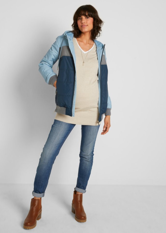 Umstandswinterjacke / Tragejacke mit recyceltem Polyester