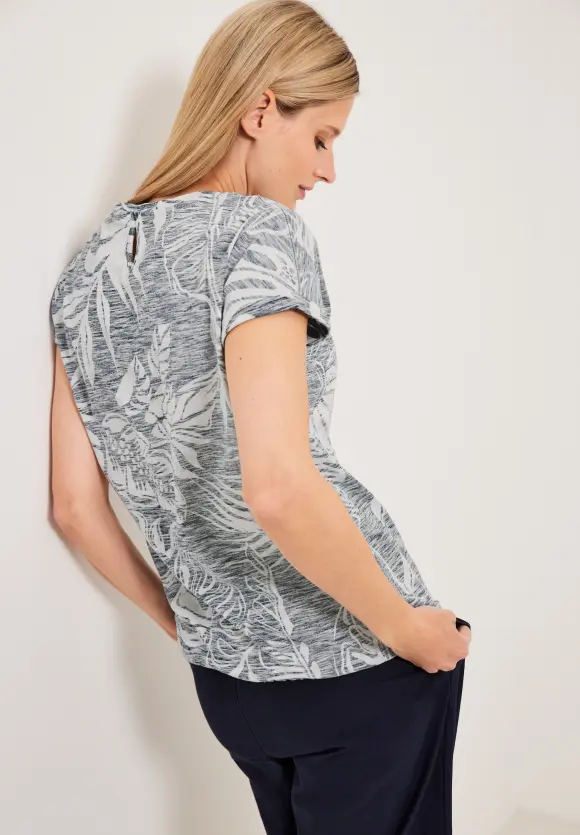 CECIL T-Shirt mit Blätterprint