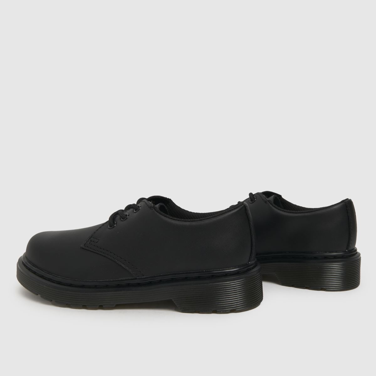 Černé dětské boty Dr. Martens 1461 mono
