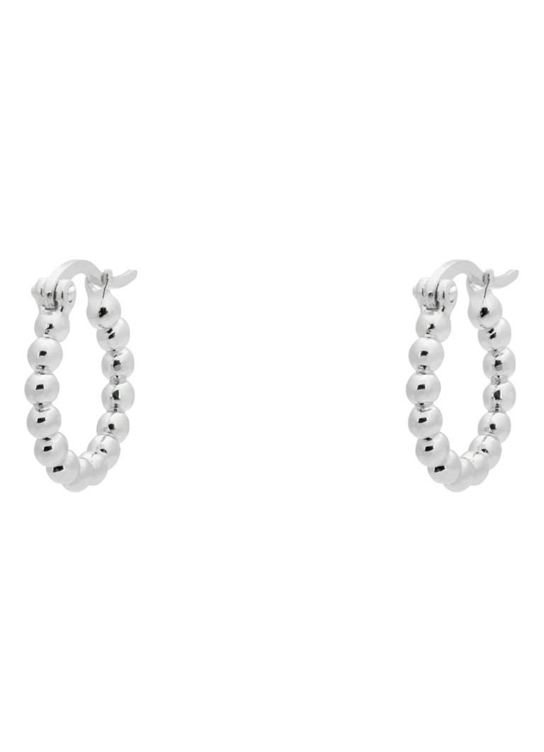 Anna + Nina Solstice silver hoop earrings