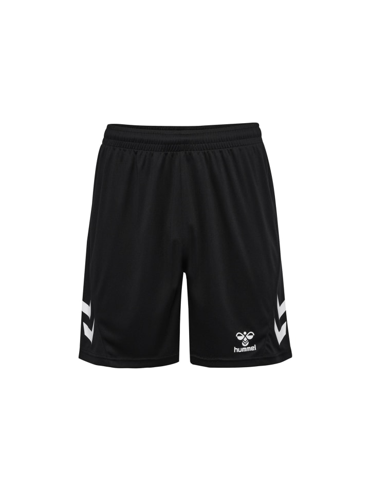 Hummel Trainingsset Shirt & Shorts Atmungsaktiv Polyester in Schwarz günstig kaufen