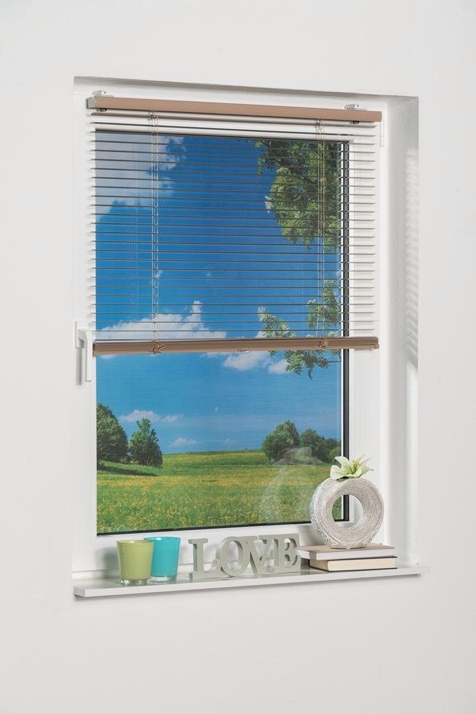 Jalousie, K-HOME, ohne Bohren, freihängend, Aluminium