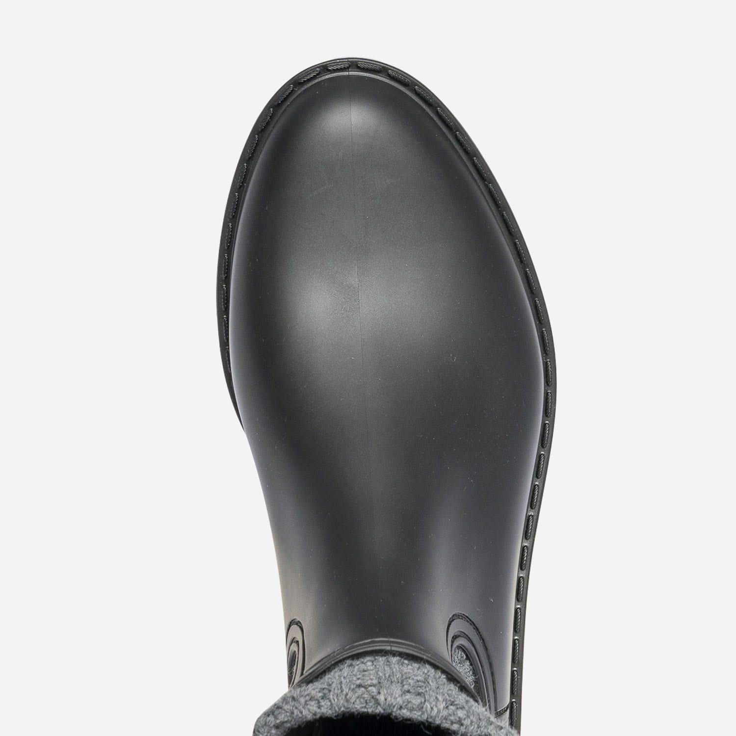Chelsea boots de pluie IGOR noir cranté