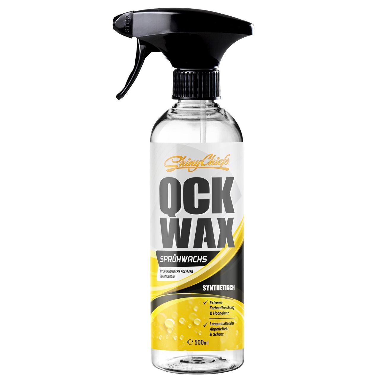 ShinyChiefs QCKWAX - SPRÜHWACHS Synthetische Autowachs-Versiegelung 500ml