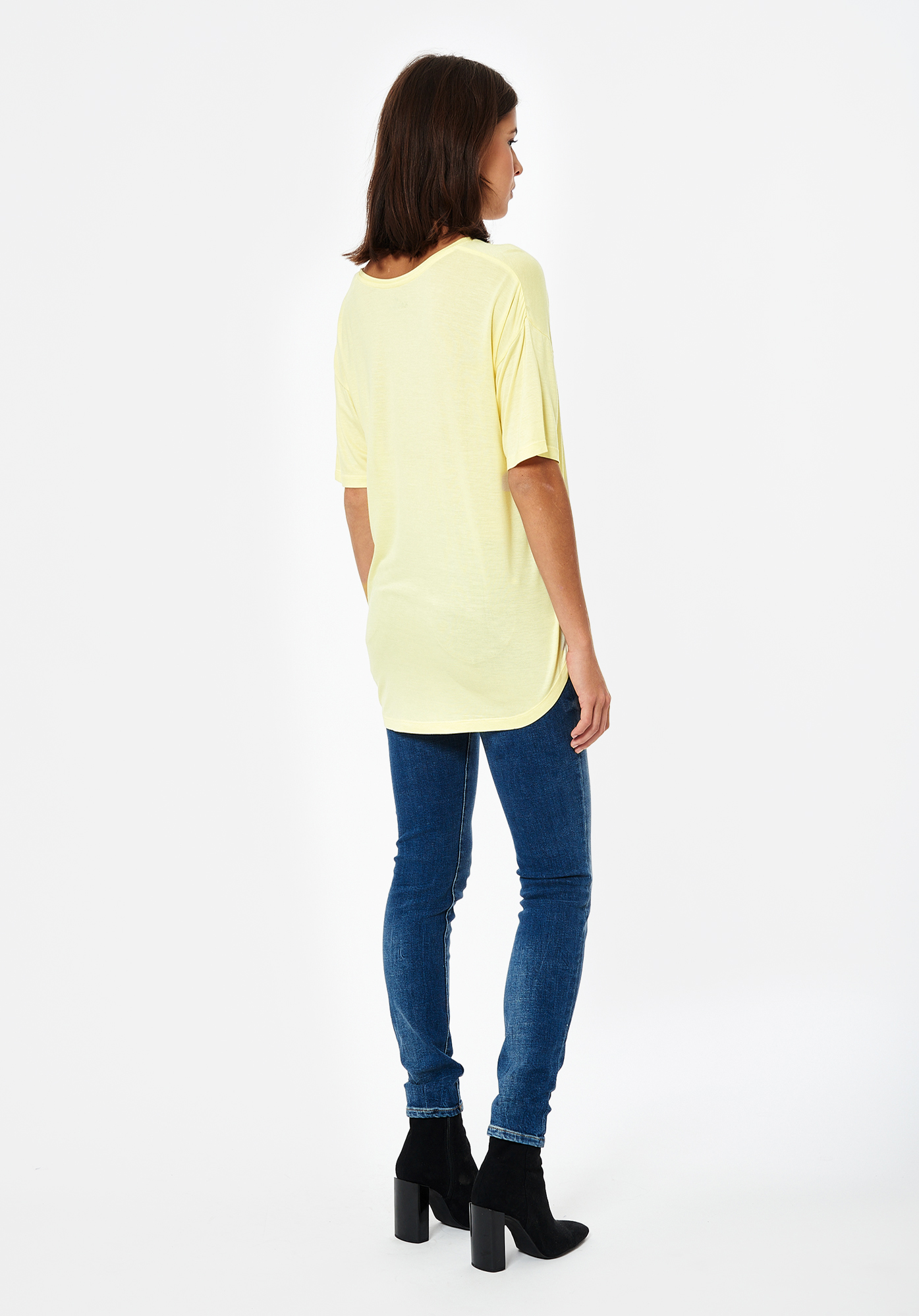 JOEL   T-shirt fin jaune Femme en 100% viscose bio