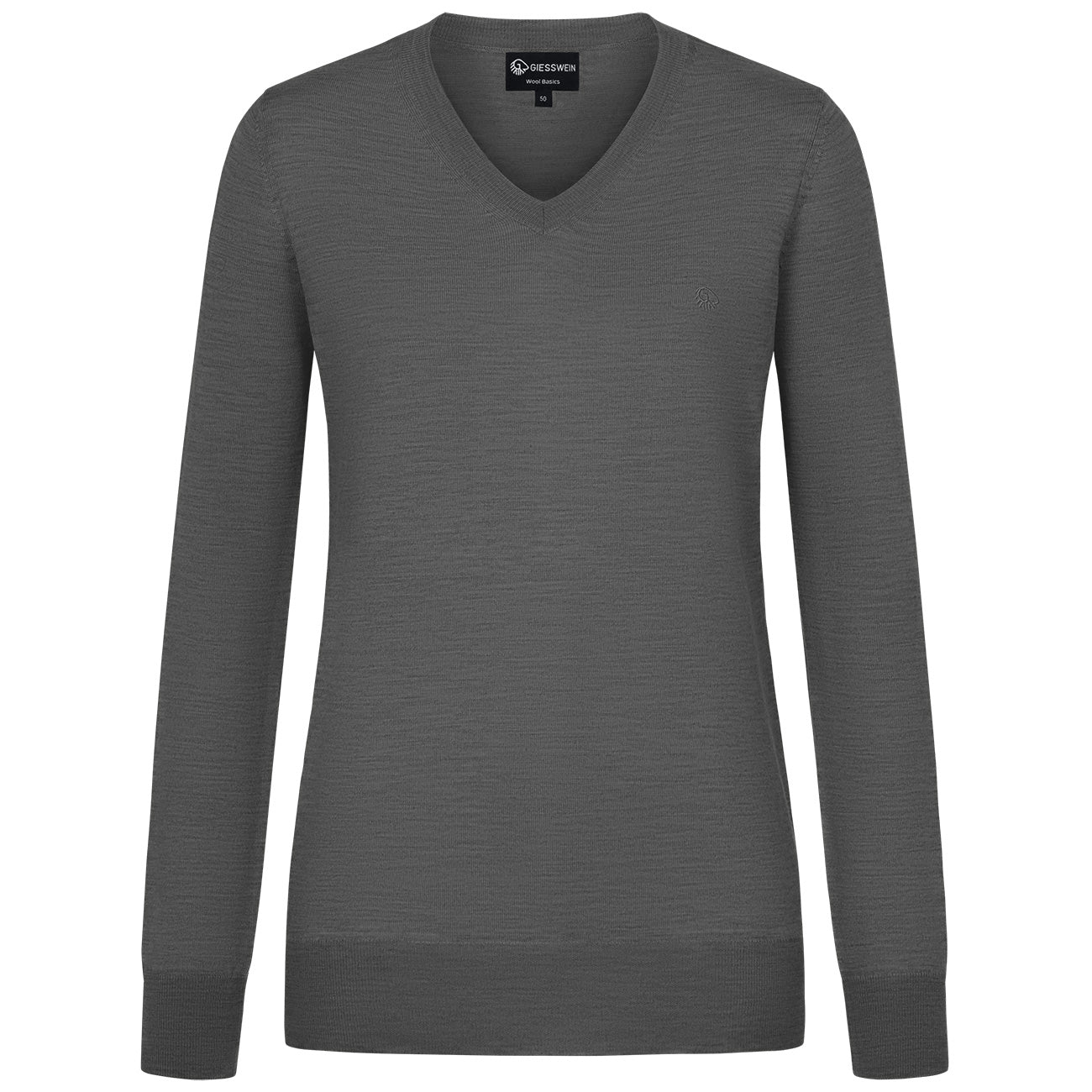 Baumwollpullover V-Ausschnitt Damen