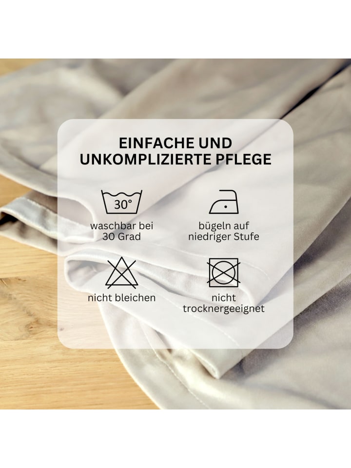 Tom Tailor TT Ösenvorhang VelvetSignature 140 x 250 cm in Beige günstig kaufen 140 x 250 cm