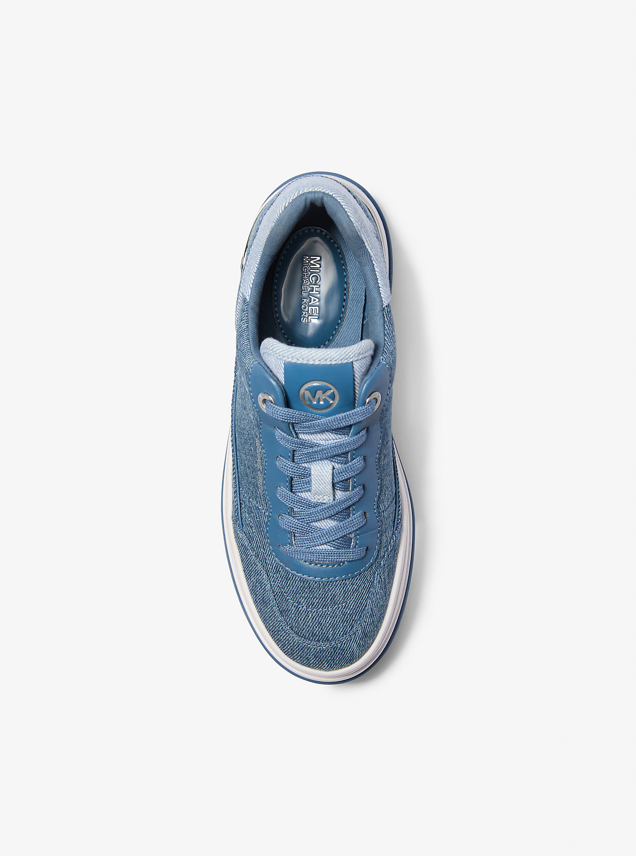 Sneakers Hayes in denim bicolore con plateau - UNION WASH