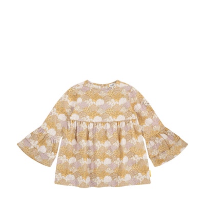 Bluse langarm, braun für Mädchen