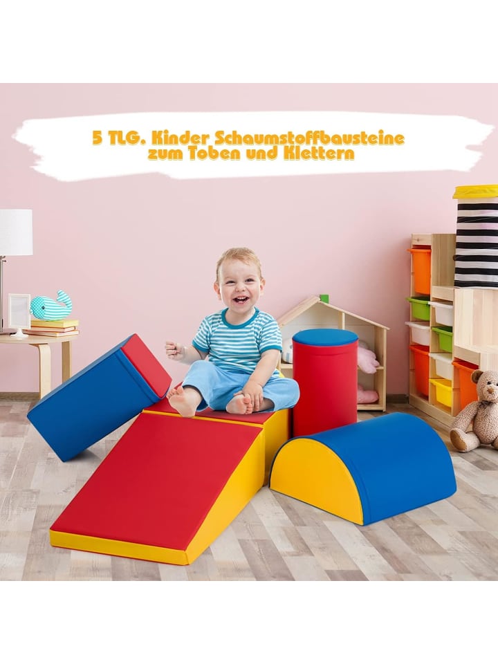 COSTWAY Schaumstoffbausteine 5 tlg. in Rot günstig kaufen onesize