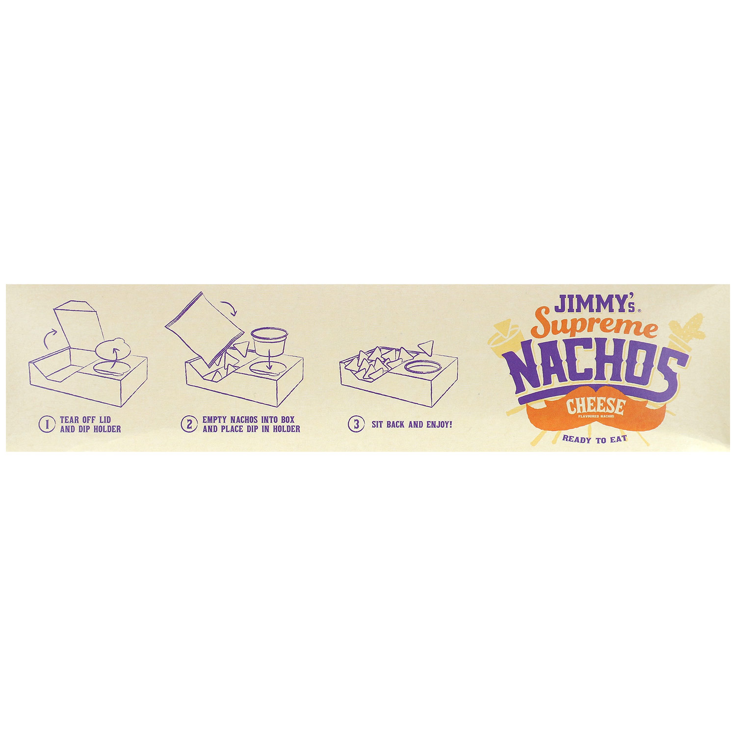Jimmy's Supreme Nachos To Go Cheese with Sour Cream Dip 200g