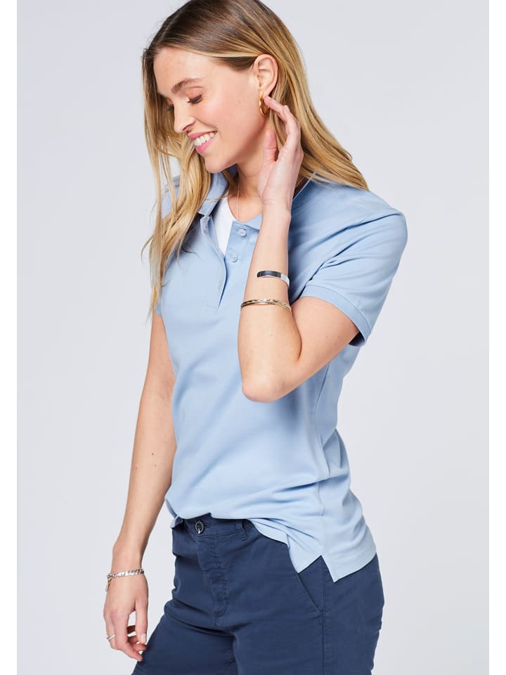 Polo Sylt Poloshirt in Hellblau günstig kaufen