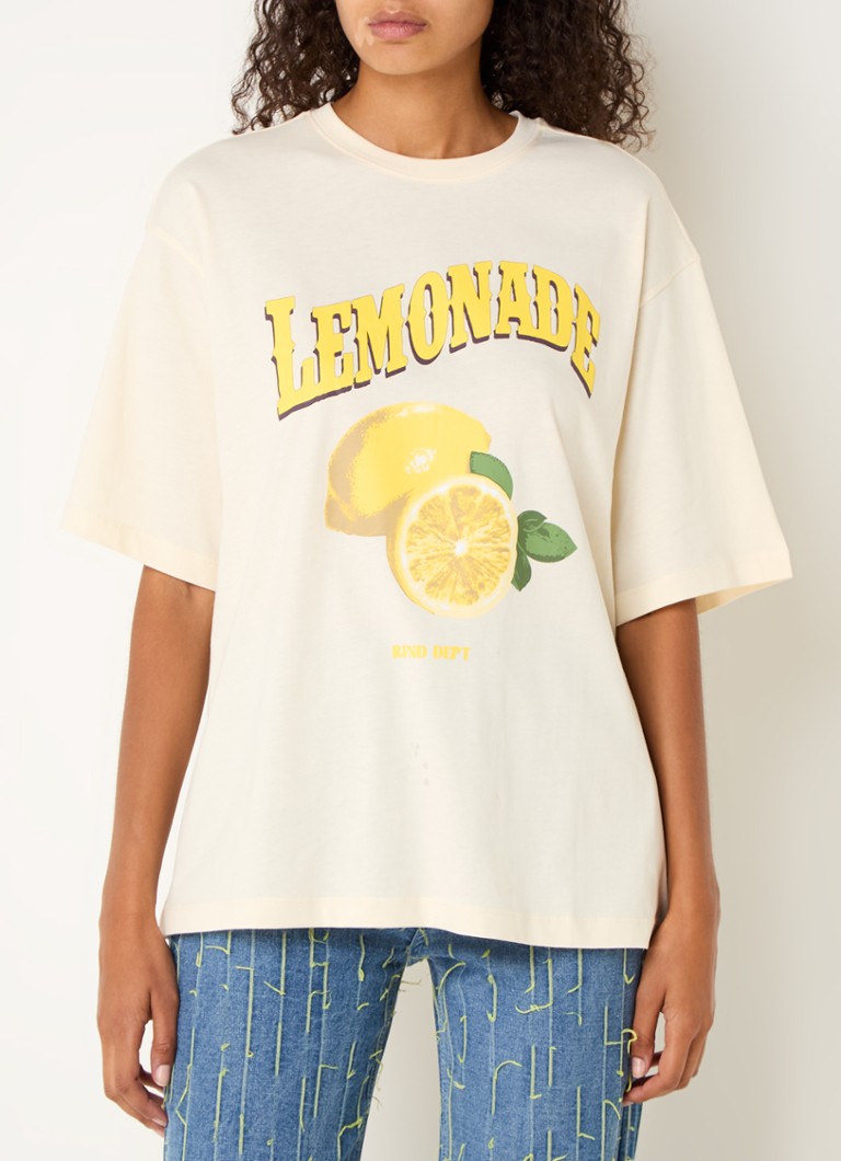 T-shirt Bruna del marchio Refined Department con logo stampato