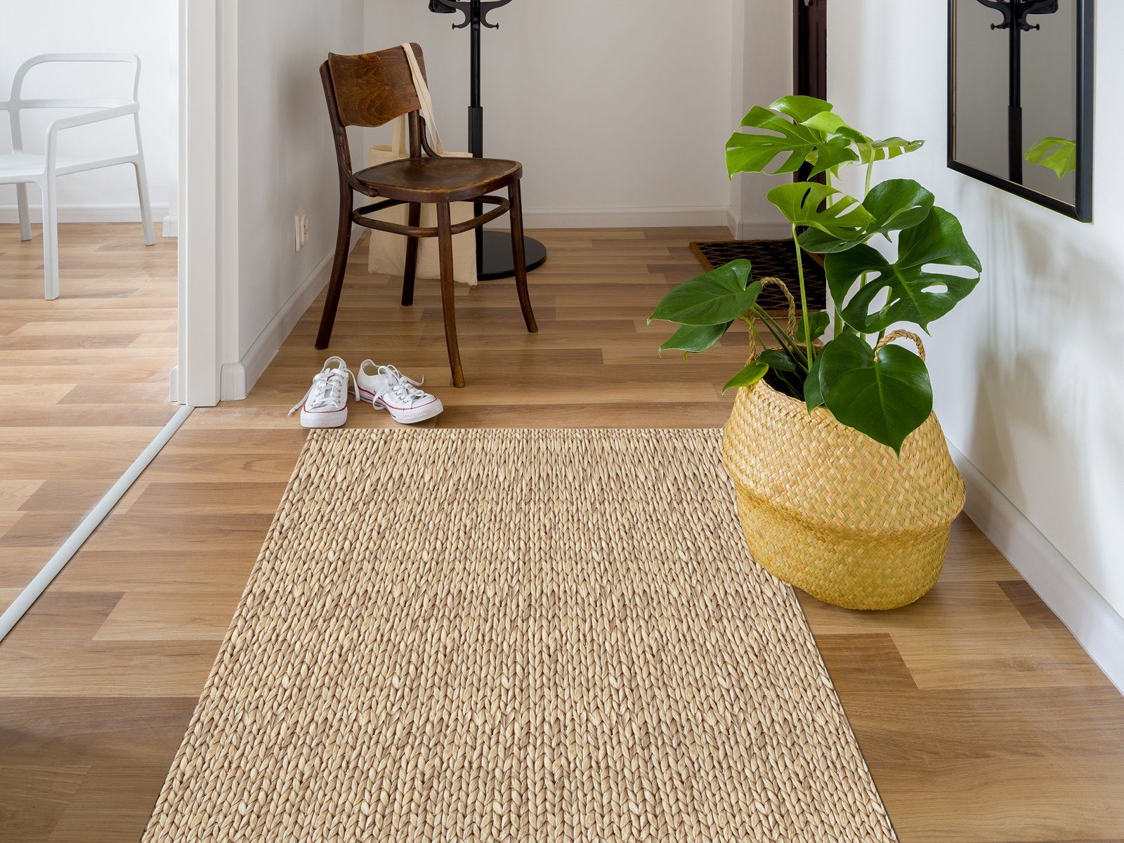 Läufer Teppich-Läufer, beties, rechteckig, Höhe: 3 mm, zuschneidbar, Fotodruck im Jute-Look