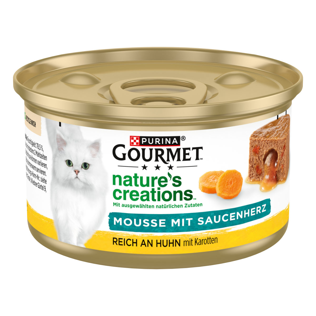 GOURMET Natures Creations Mousse mit Saucenherz Huhn bei ZooRoyal