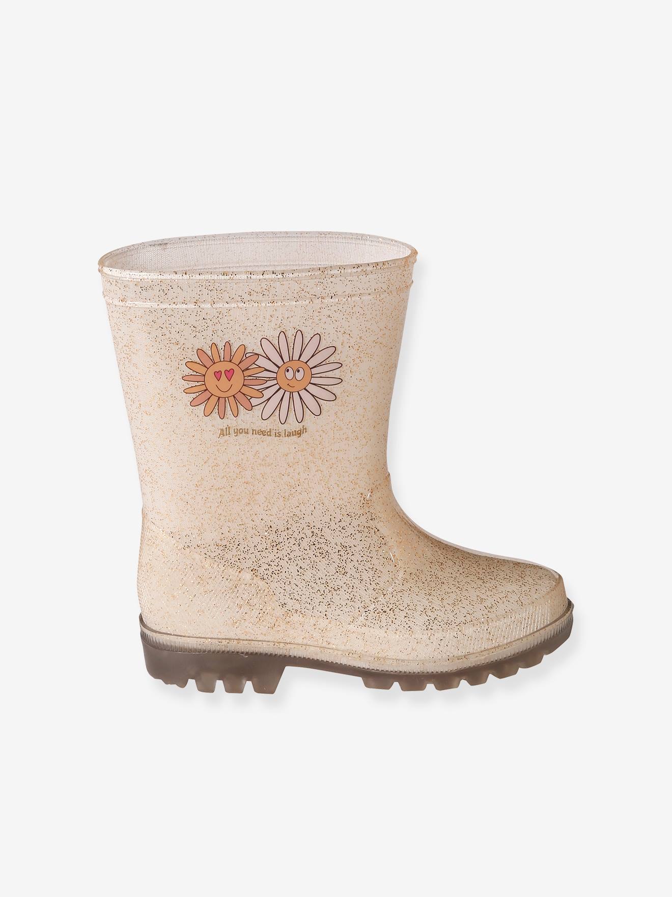 Bottes de pluie pailletées enfant multicolore