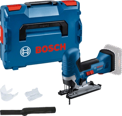 Ferăstrău vertical Bosch Blue 06015B2000 GST 18V-125 S Professional, 18V, fără baterii și încărcător, în L-Boxx