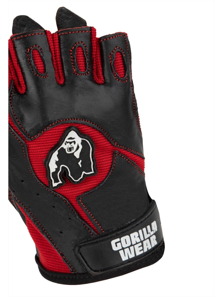 Gorilla Wear Trainingshandschuhe - Mitchell - Schwarz/Rot günstig kaufen