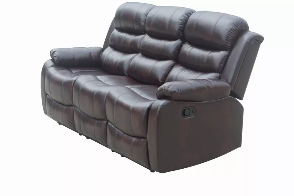 Happy Home Relaxsofa-Set 3tlg. mit 5 Relaxfunktionen braun